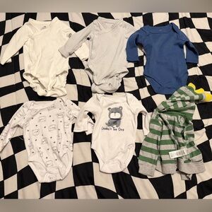 Baby Onesies Set with Animal Prints
